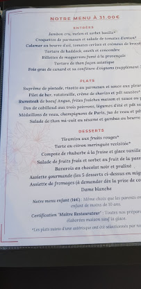 Restaurant français Comme Vous Voulez à Dunkerque - menu / carte