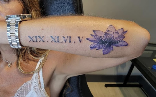 Explore back of forearm tattoo ideas, creative tattoo ideas in Fort Wayne, available at Grade A Tattoos and Body Piercing