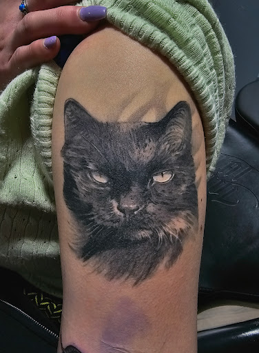 Explore inner bicep tattoo ideas for men, creative tattoo ideas in Wasilla, available at Twin Ravens Tattoo