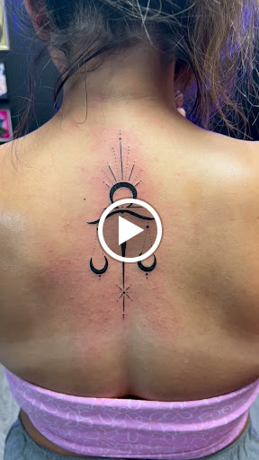 Explore stained glass tattoo ideas, creative tattoo ideas in Garden Grove, available at Ashes 2 Ink Tattoo and Piercing LLC