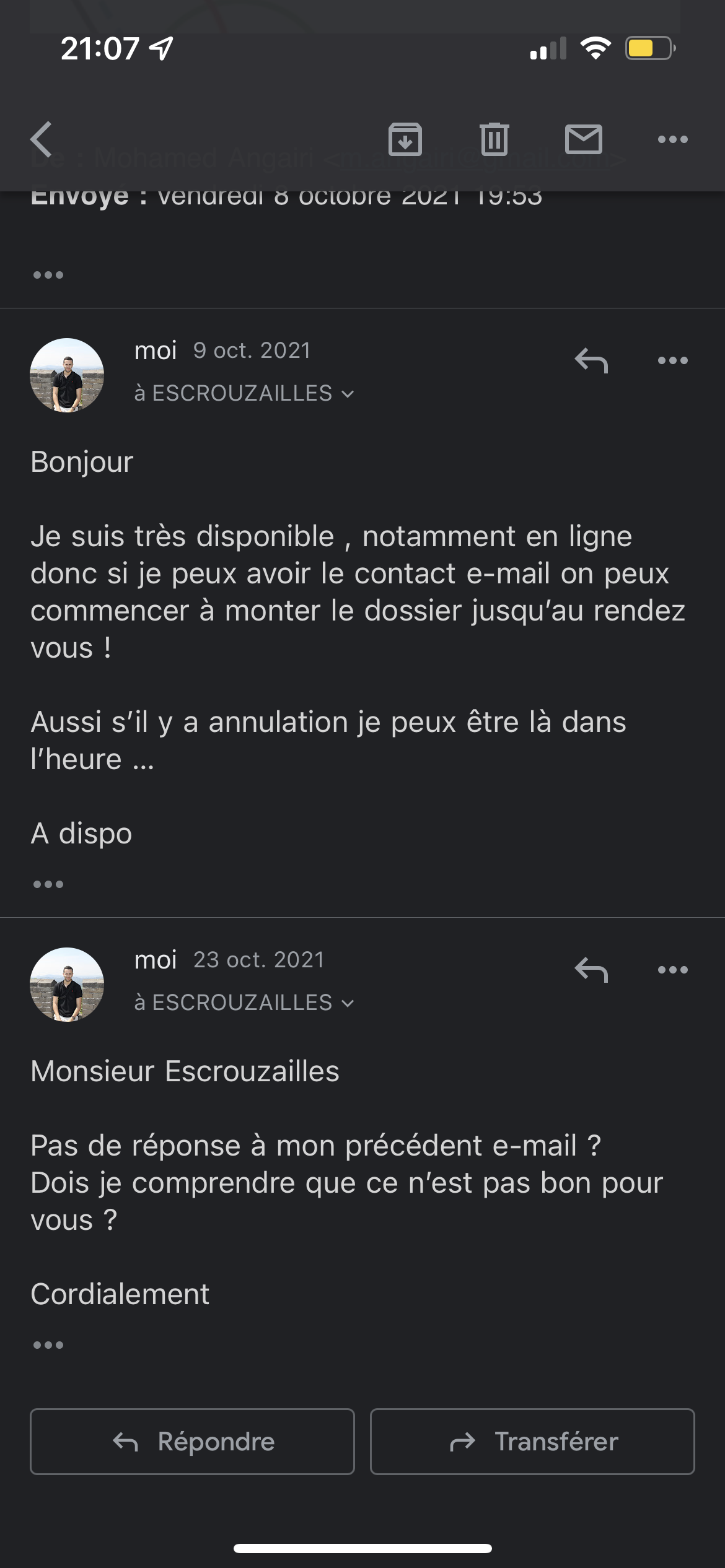 Photo n° 1 de l'avis de M.n fait le 28/07/2021 à 12:19