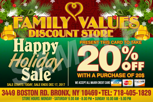Discount Store «Family Values Discount Store», reviews and photos, 3449 Boston Rd, Bronx, NY 10469, USA