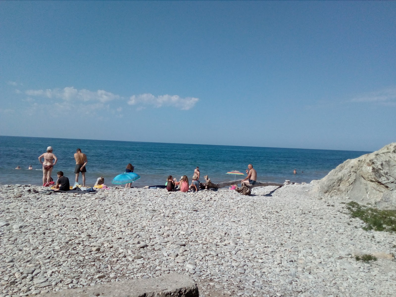 Photo de Nazarova dacha beach avec droit et long