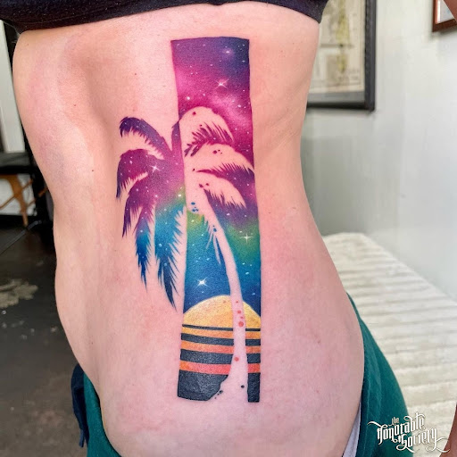 Explore neon genesis evangelion tattoo ideas, creative tattoo ideas in West Hollywood, available at The Honorable Society Tattoo Shop
