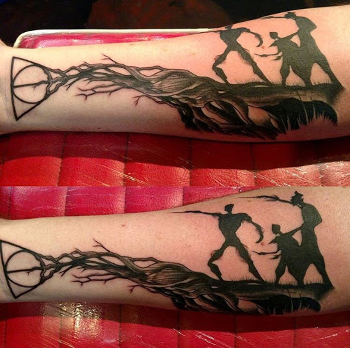 Explore loyalty tattoo ideas for men, creative tattoo ideas in San Diego, available at Sideshow Tattoo and Piercing