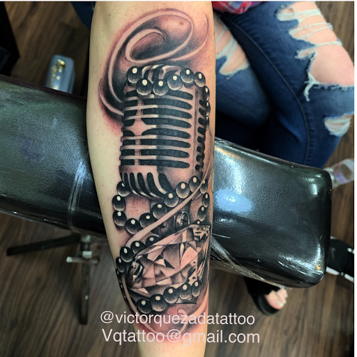 Explore pentagram tattoo ideas, creative tattoo ideas in Orange, available at Leftys Tattoo