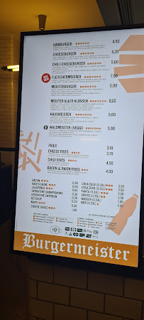 Burgermeister à Berlin menu