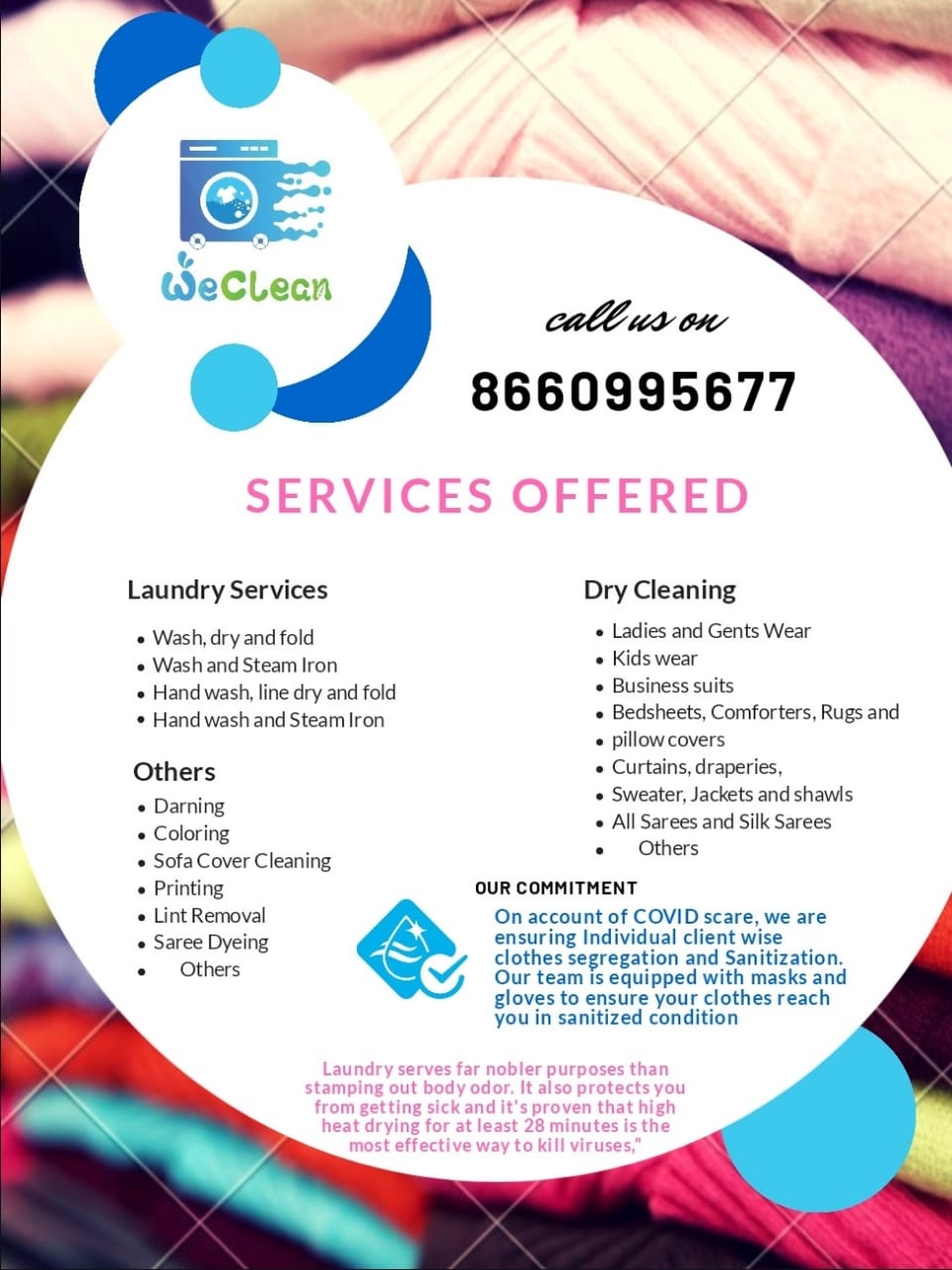 WeClean Dry Cleaning Services