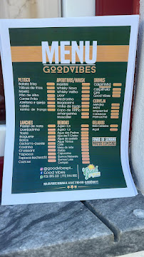 Menu / carte de Good Vibes Bar e Restaurante à Almodôvar
