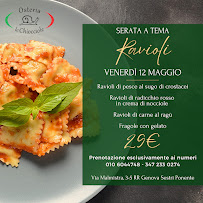 Menu du Le Chiocciole à Genoa