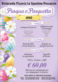 Menu du Lo Spuntino à Verbania