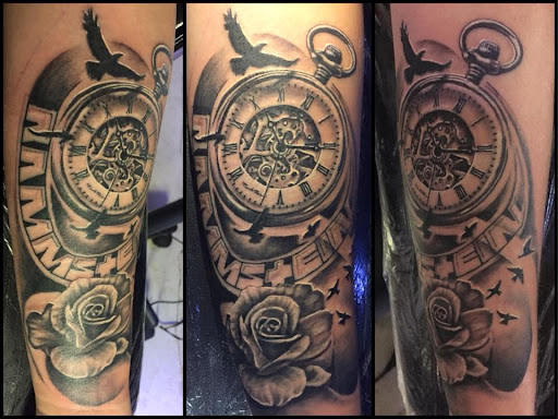 Explore tattoo initials ideas, creative tattoo ideas in Great Falls, available at Alpha Tattoos & Piercings