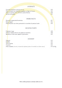 Restaurant Casale Guarracino à Sant'Agnello (le menu)