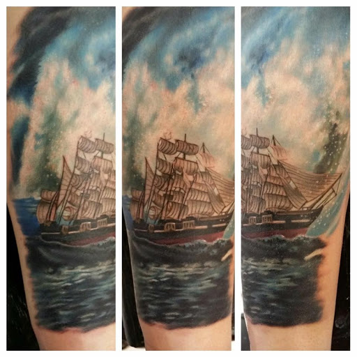 Explore prodigal son tattoo ideas, creative tattoo ideas in Savannah, available at Tramp Art Studios