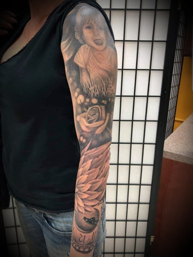 Explore tattoo ideas flags, creative tattoo ideas in Abington, available at Tattoo Galaxy (Abington) Piercing and Custom Tattoos