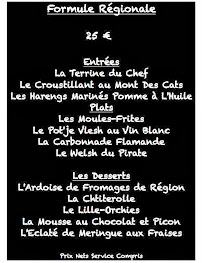 A Taaable à Lille menu