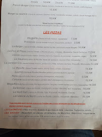 Restaurant Le Comptoir de Marius à Roye (le menu)