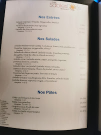Les Sables Dores à Serra-di-Ferro menu