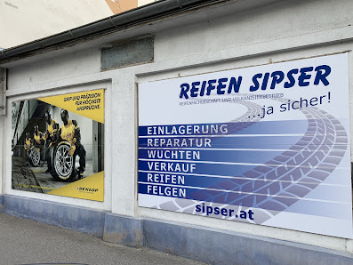 Reifen Sipser Einfahrt, Neunkirchner Straße, Engelbrechtgasse 46-52, 2700 Wiener Neustadt, Österreich