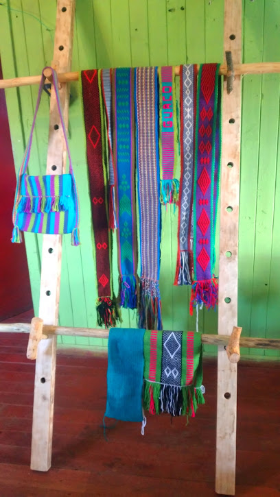 Diseñadora de telar mapuche
