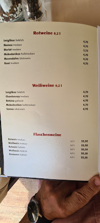 Restaurant Meteora à Minden menu