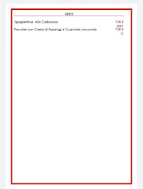 RétroGusto à Sulmona menu