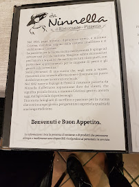 Menu / carte de Ristorante da Ninnella à Papiago