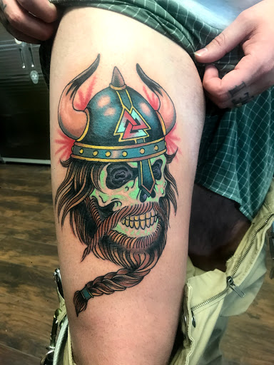 Explore alpha wolf tattoo ideas, creative tattoo ideas in San Angelo, available at Good Vibes Only Tattoo Studio