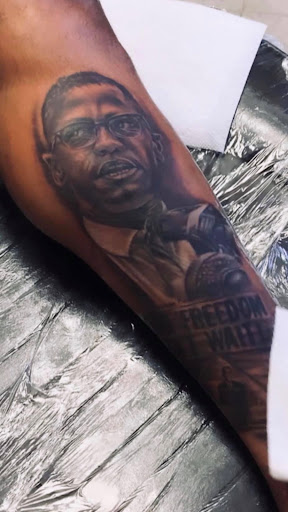 Explore sleeve tattoo background ideas, creative tattoo ideas in Hattiesburg, available at Everything Prime Art Studio