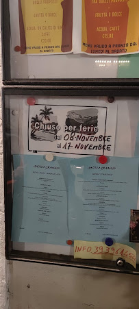 Menu du Antico Granaio à Bisceglie