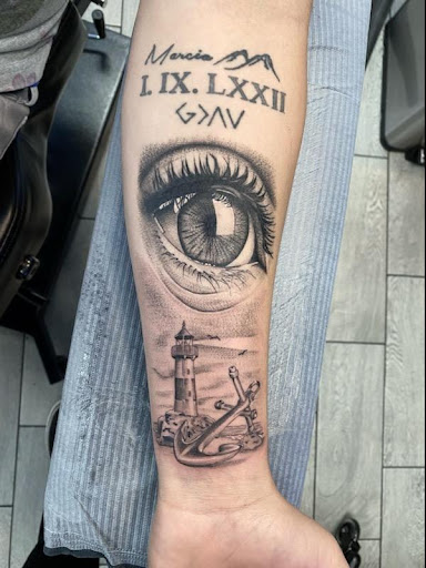 Explore small warrior tattoo ideas, creative tattoo ideas in Dover, available at First Class Studios