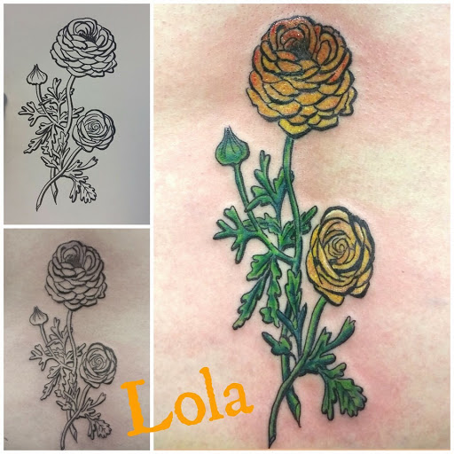 Explore stargazer lily tattoo ideas, creative tattoo ideas in Copperas Cove, available at Black Moon Tattoo Company