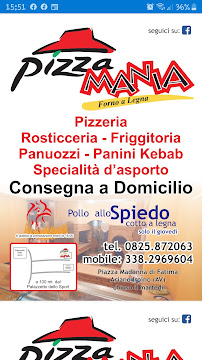 Pizza Mania Ariano Irpino à Ariano Irpino menu