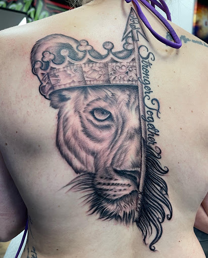 Explore hand print tattoo ideas, creative tattoo ideas in Alexandria, available at WreckLezz iNK Tattoo Studio