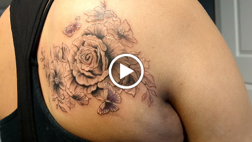 Explore half sleeve memorial tattoo ideas, creative tattoo ideas in Lexington, available at Tempest Tattoo Studio