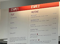 Menu / carte de Chipotle Mexican Grill à Paris