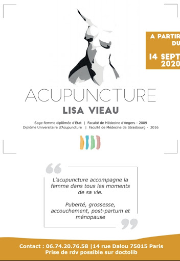 Lisa Vieau, Sage-Femme, Cabinet Acupuncture