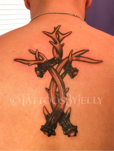 Explore simple bear tattoo ideas, creative tattoo ideas in San Angelo, available at Jellys Surly Skull, LLC