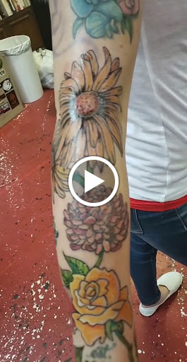 Explore police officer tattoo ideas, creative tattoo ideas in Saint Augustine, available at Sailor Chers Tattoo & Body Piercing