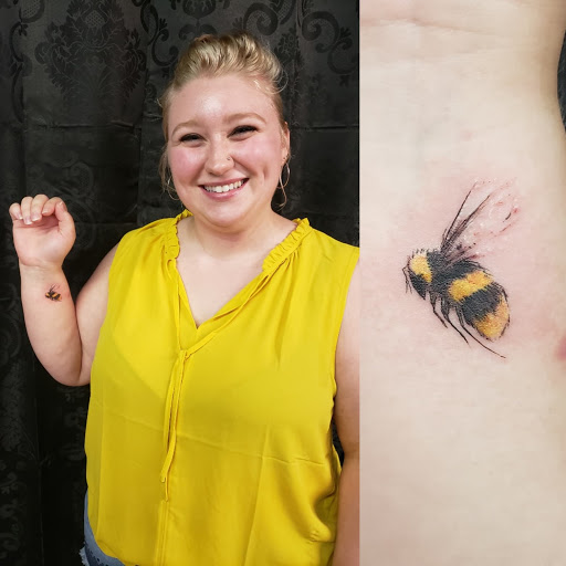 Explore butterfly tattoo placement ideas, creative tattoo ideas in Mebane, available at The Cardinal Skin Art & Gallery