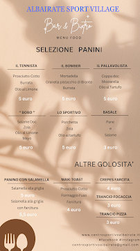 Menu du Sport Village Bar & Bixtro à Albairate