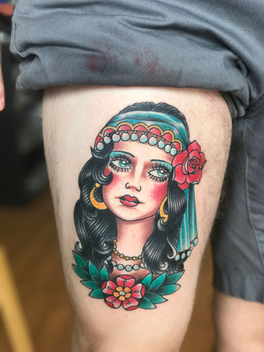 Explore hand tattoo ideas, creative tattoo ideas in Kingsland, available at Second Skin Tattoo