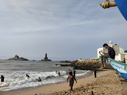 Foto von Kanniyakumari Sunrise Beach und die siedlung