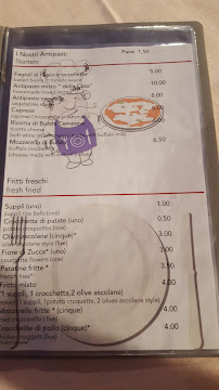 Menu du Il Vignola à Rome