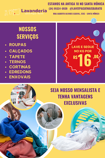 Logo da empresa - Lavanderia Lave e Pague + Barato