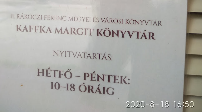 Értékelések erről a helyről: Miskolci Kaffka Margit Fiókkönyvtár, Miskolc - Könyvtár