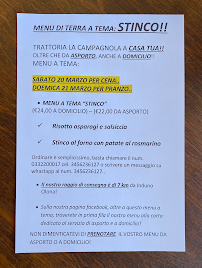 La Campagnola Trattoria-Pizzeria à Induno Olona menu