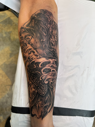 Explore male ankle tattoo ideas, creative tattoo ideas in Adrian, available at Good Life Tattoo Co.