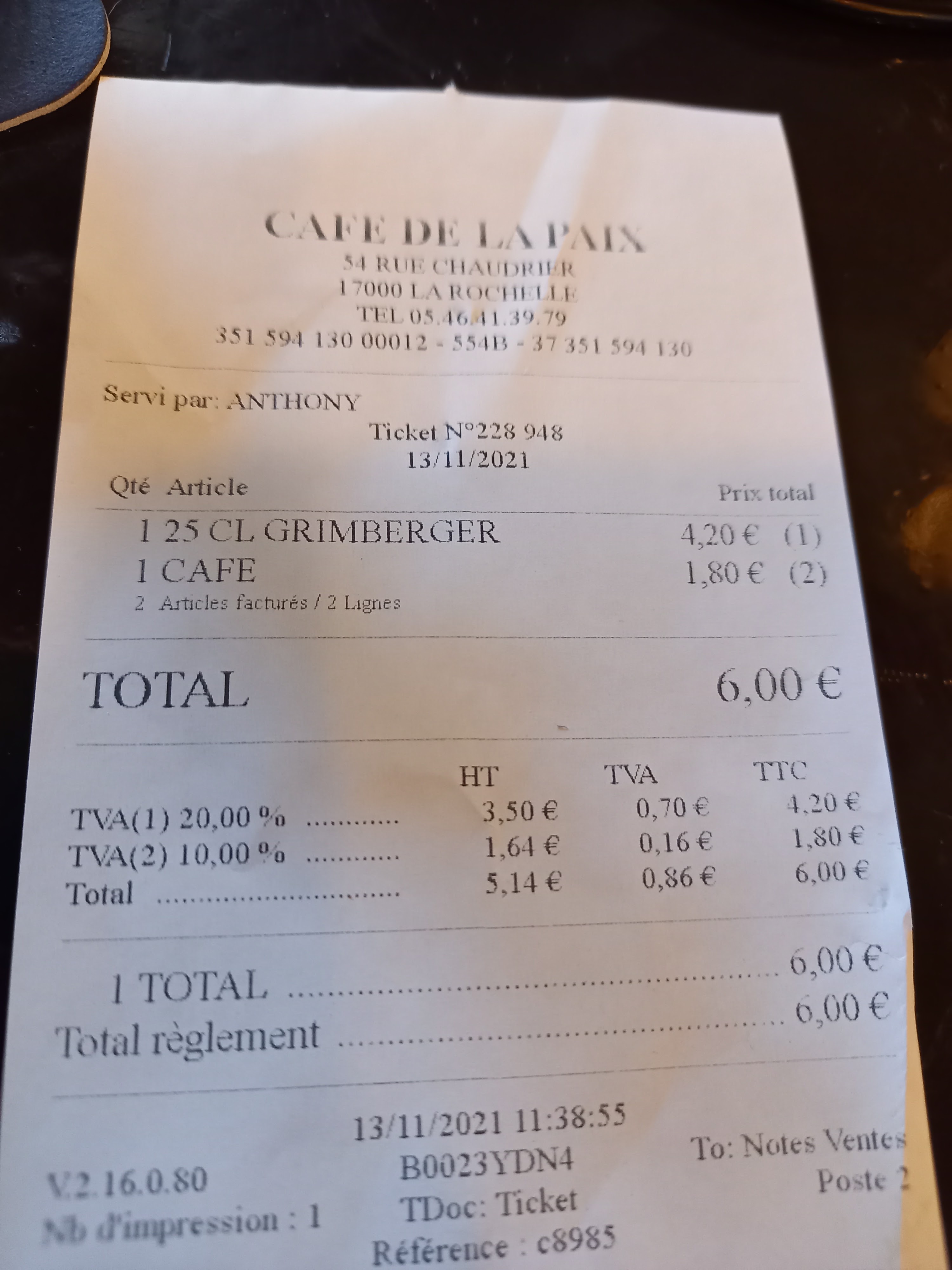 Photo n° 2 de l'avis de Maxime.l fait le 13/11/2021 à 11:25