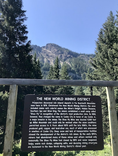 The New World Mining District Historical Marker